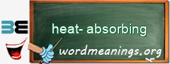 WordMeaning blackboard for heat-absorbing